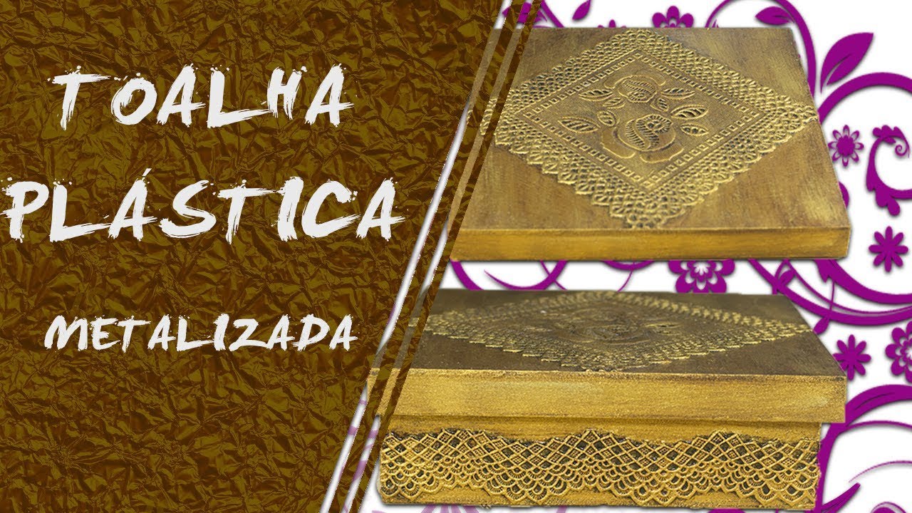 COMO FAZER | EFEITO OURO ENVELHECIDO | CAIXA MDF - ARTE VILMA