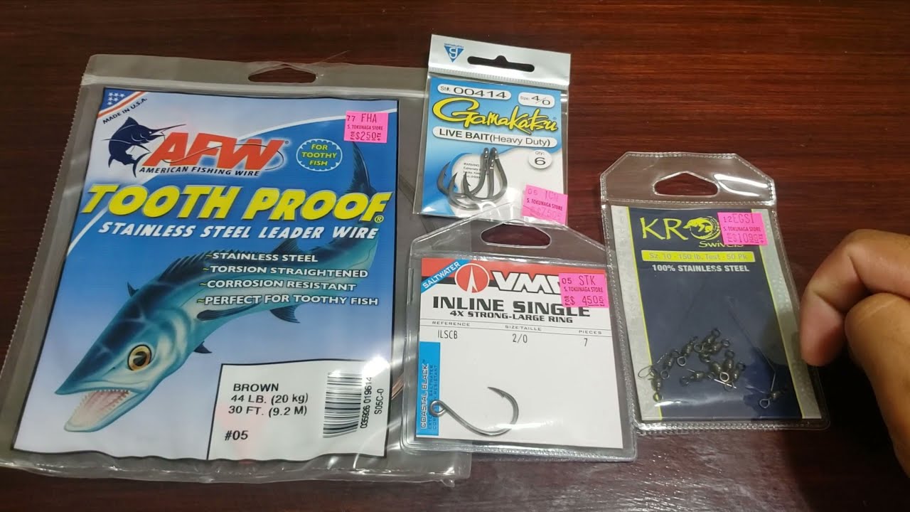 Stainless Steel Wire Stinger Rig for Toothy Fish | Haywire Twist