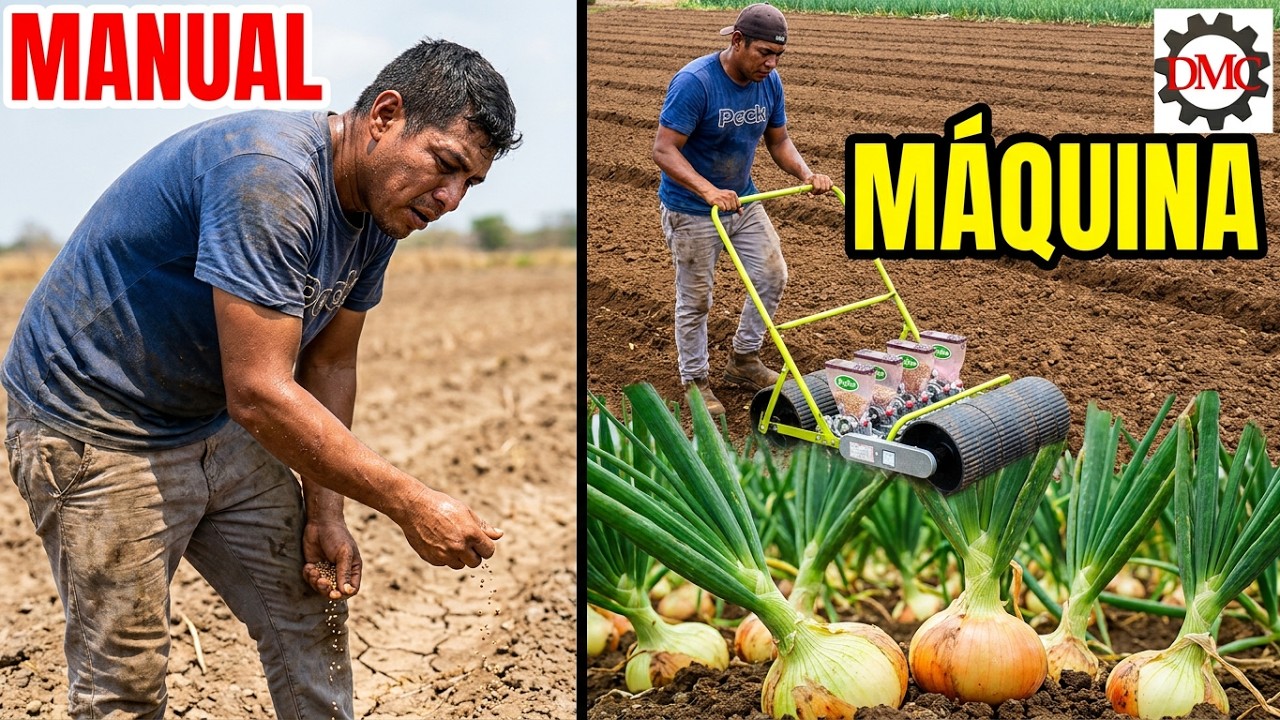 TUTORIAL INTERNACIONAL CAPACITACIÓN GRATIS  SEMBRADORA DE CEBOLLAS, ZANAHORIAS, CULANTR