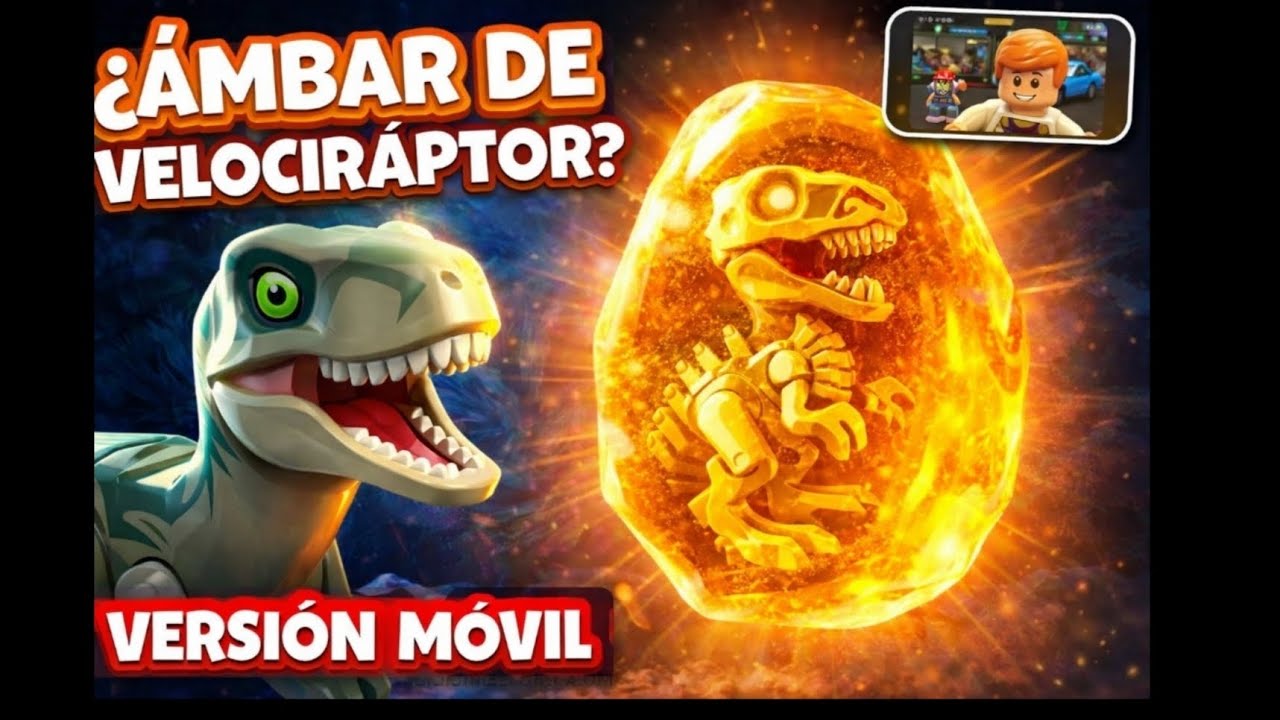 Cómo conseguir el ámbar de velociraptor en LEGO Jurassic world (versión de teléfonos)