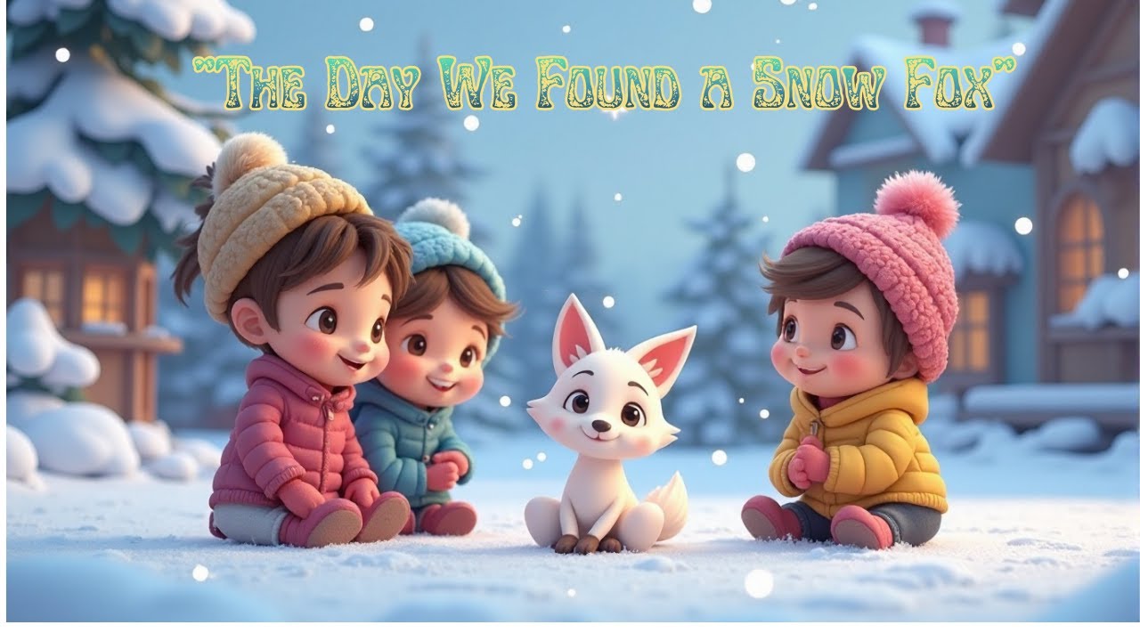 The Day We Found Snow Fox | Cute Winter Rhyme for Kids | Bedtime Story l द डे वी फाउंड स्नो फॉक्स