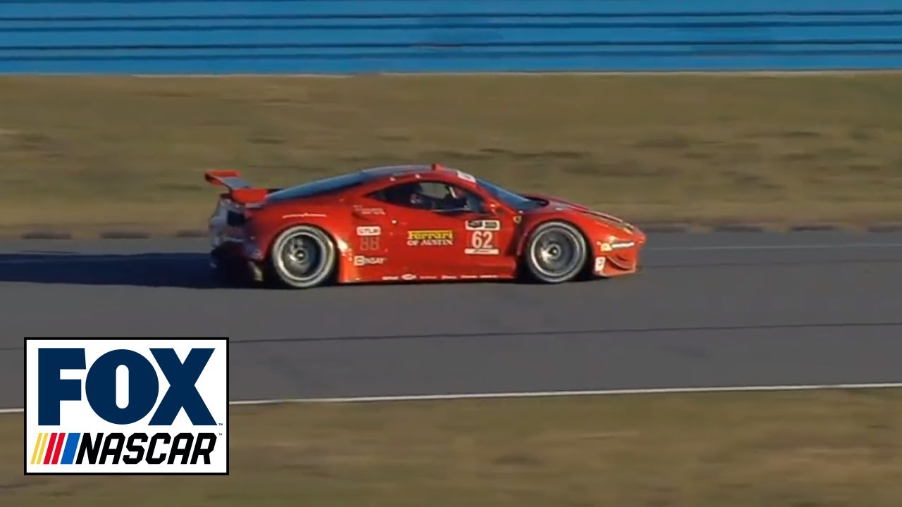 Memo Gidley and Matteo Malucelli Crash - Rolex 24 at Daytona 2014 - TUDOR Championship