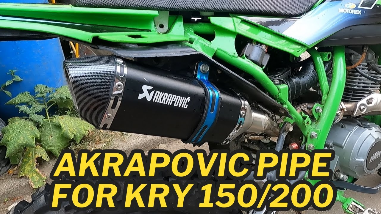 KRY 150/200 AKRAPOVIC PIPE INSTALLATION GUIDE