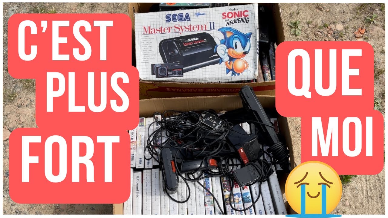 4 EUROS PIECE - 50 JEUX SEGA - IL VIDE SON GRENIER