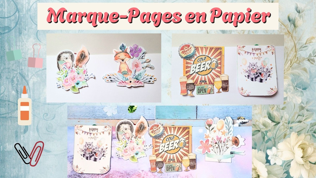 Utilisez Vos Chutes de Papier et Surplus Pour Faire des Marques Pages
