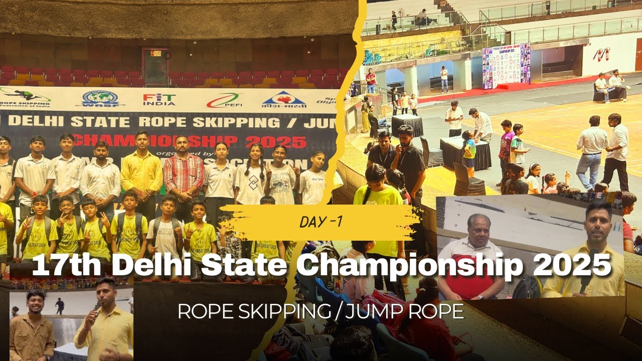 17th Delhi State Championship 2025|Day-1|RopeSkipping|JumpRope| 