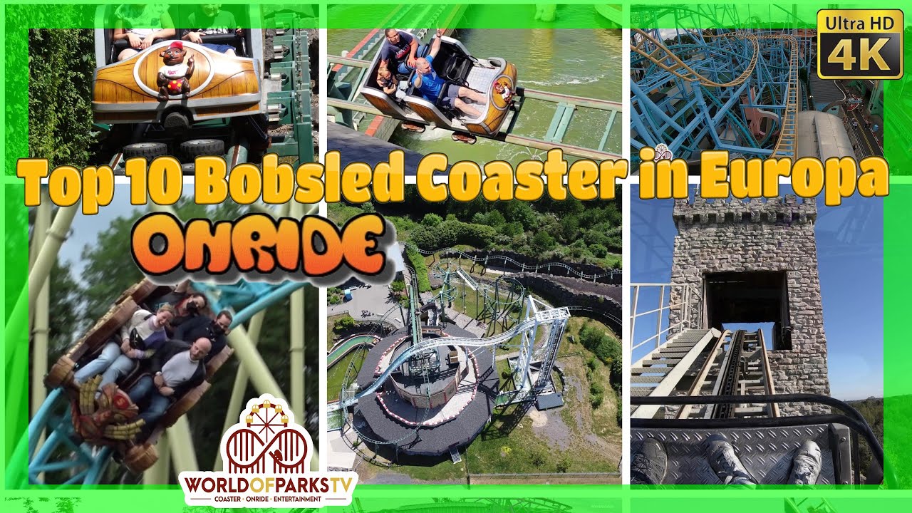Top 10 Best Bobsled Coaster in Europa (Onride POV) Gesengte Sau Van Helsing’s Factory Tiki-Waka