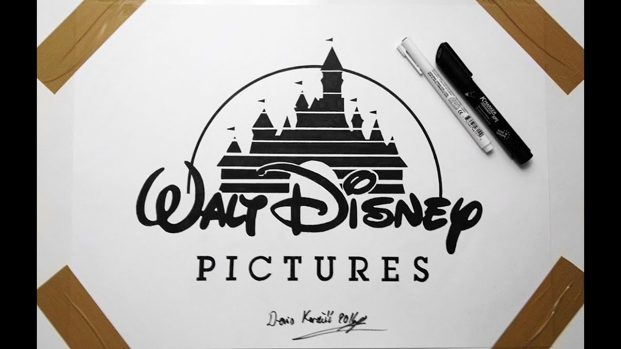 Disney Logo Drawing - Fan Art Cartoon