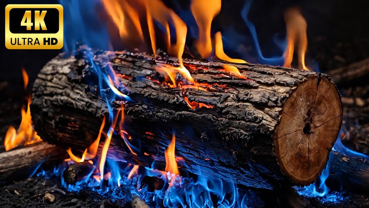 🔥Cozy Fireplace Crackling 24/7 | ❄️Snowy Cabin Views | Winter Ambience #926V