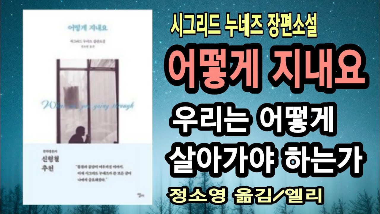 어떻게 지내요/시그리드 누네즈 장편소설/정소영 옮김/엘리 펴냄