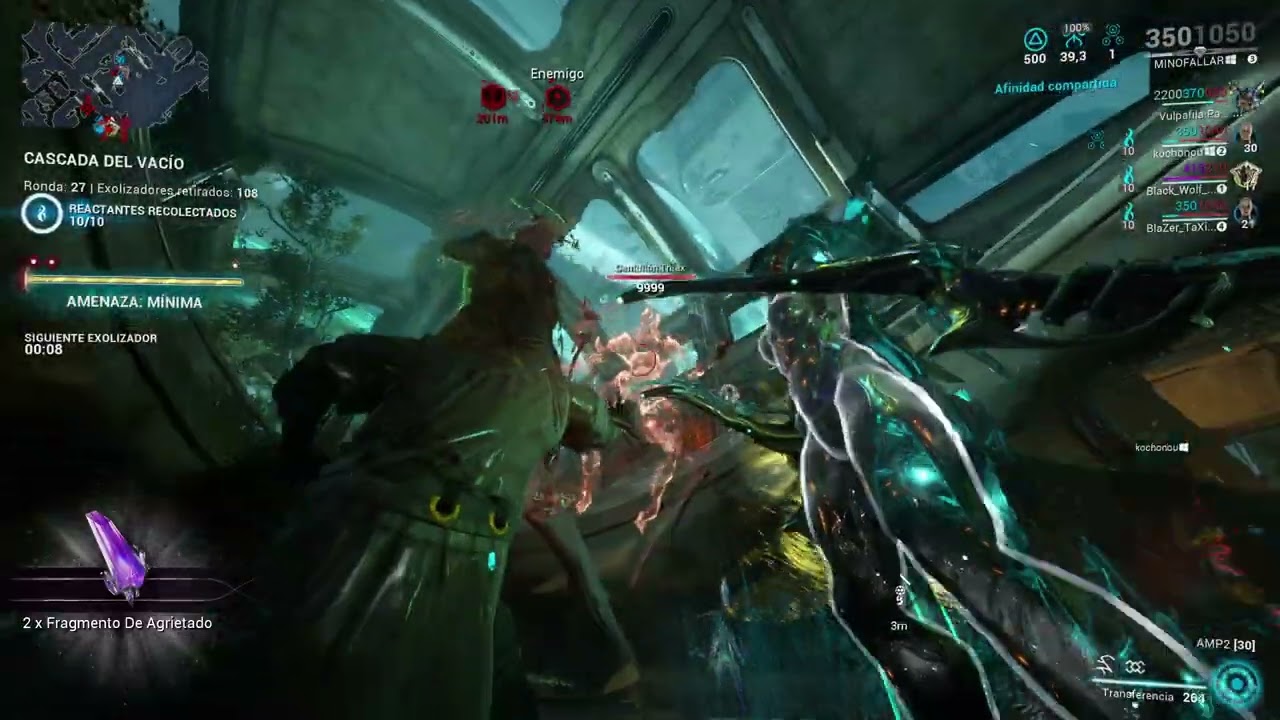 Warframe, Gara prime, max lvl enemies, lvl 9999, nice party