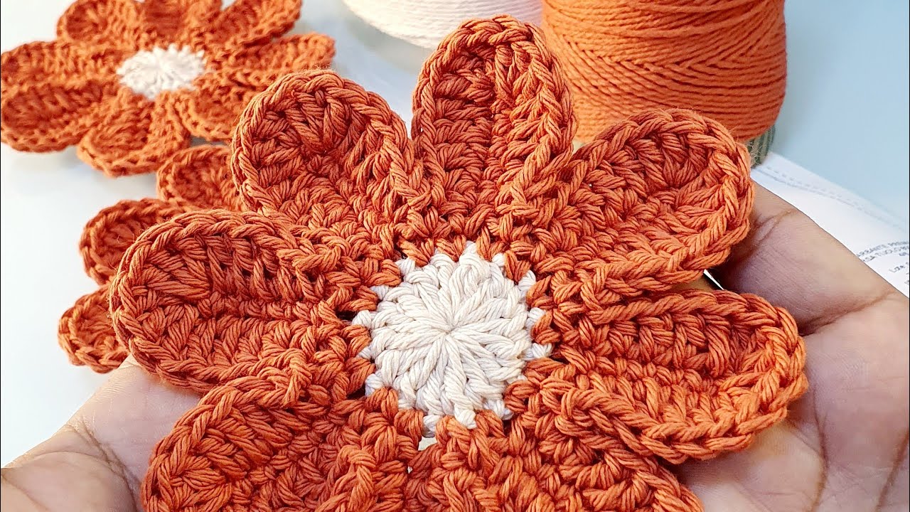 FLOR MARGARIDA / square passo a passo 