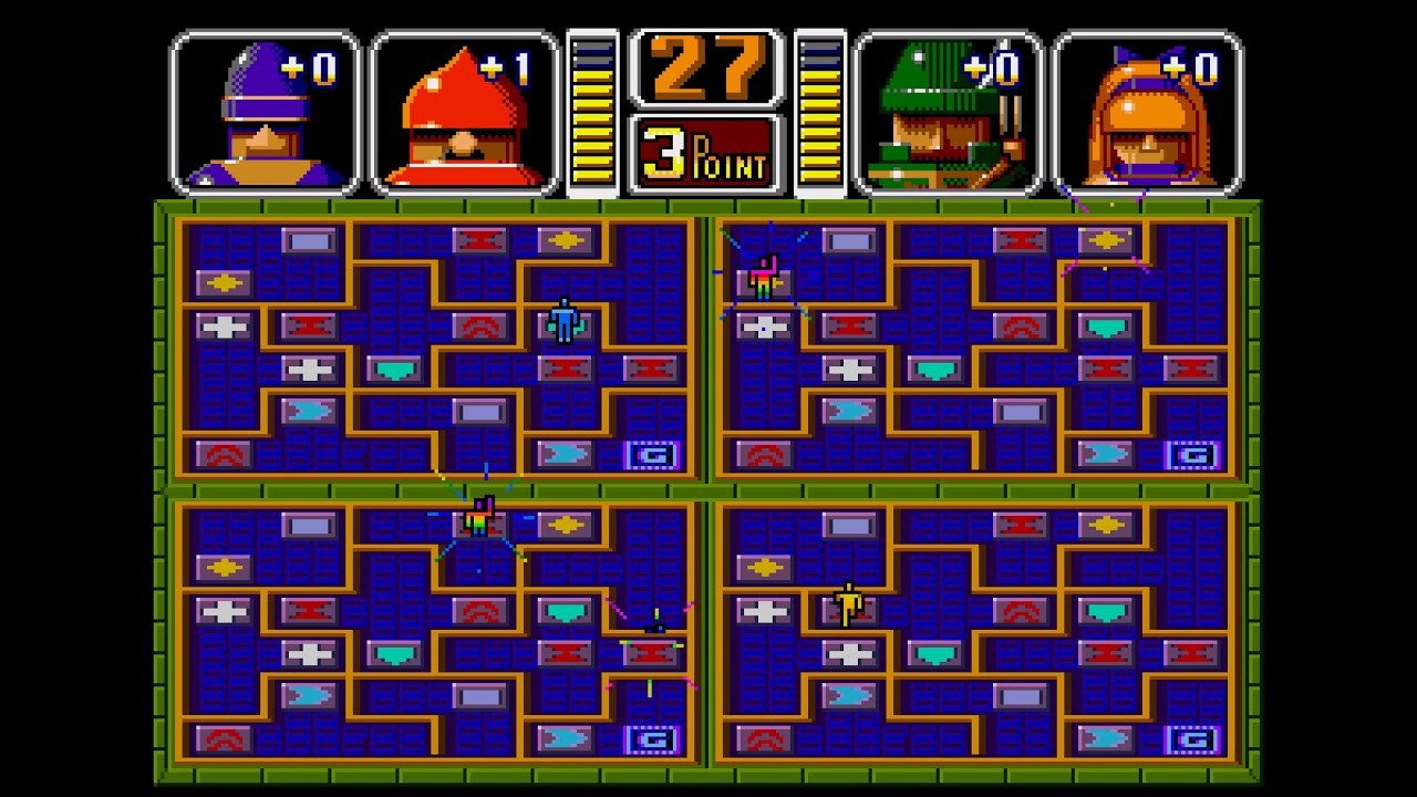 Puzzle & Action: Ichidant-R Sega Genesis 4 player Netplay 60fps