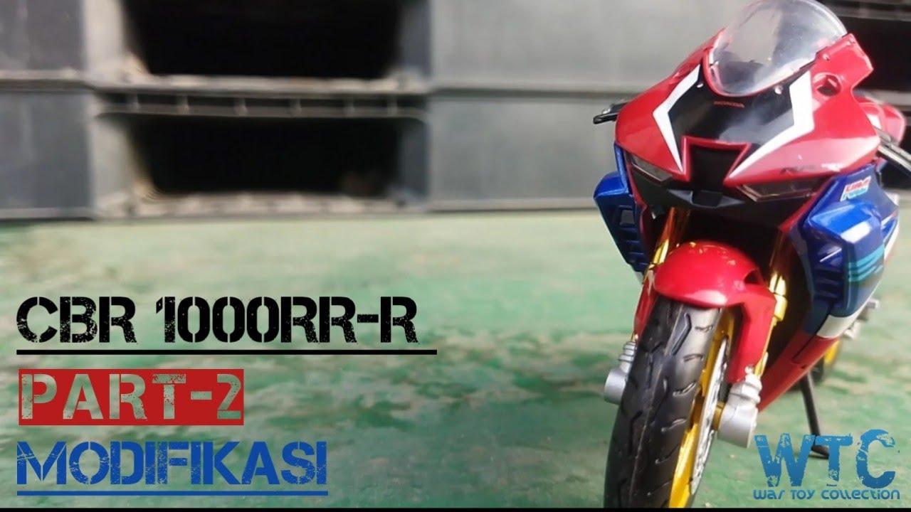 Diecast motor miniatur HONDA CBR 1000RR-R skala1/12 