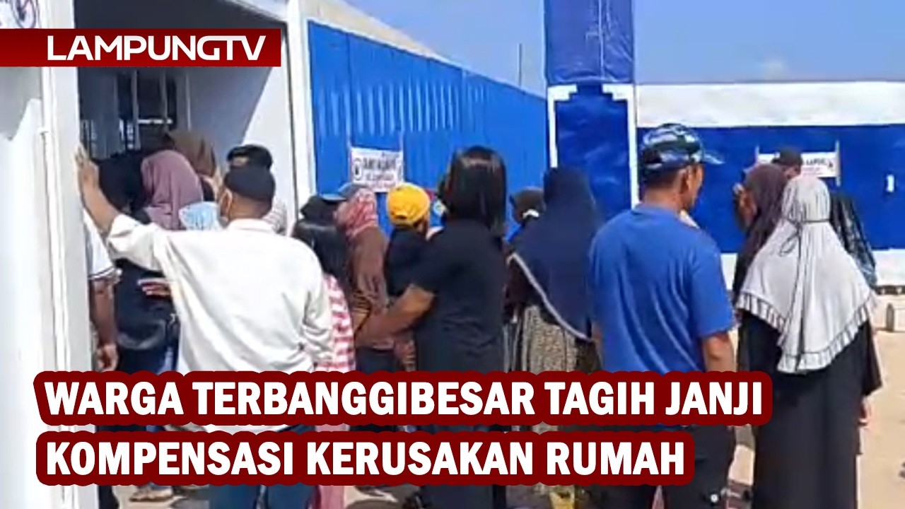 Warga Terbanggibesar Tagih Kompensasi Kerusakan Rumah