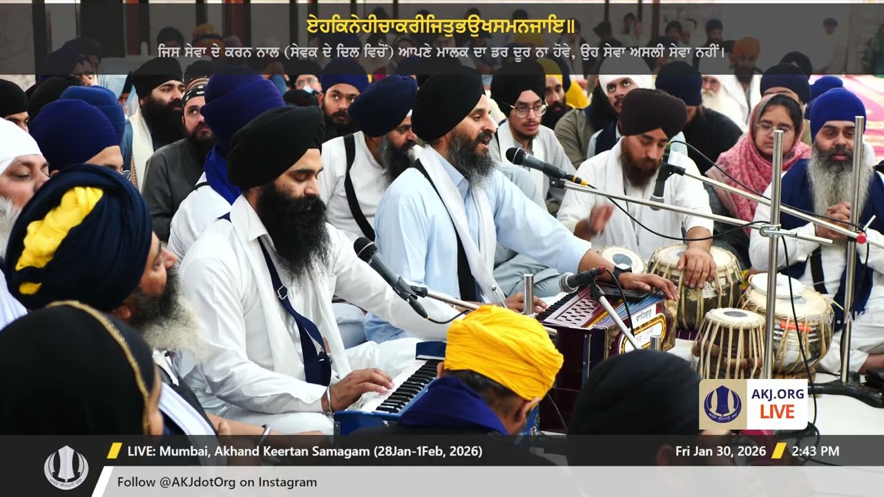 034 Mumbai 30Jan2026 FriMor Dinas Sohellaa Bhai Jagjit Singh Jee Melbourne