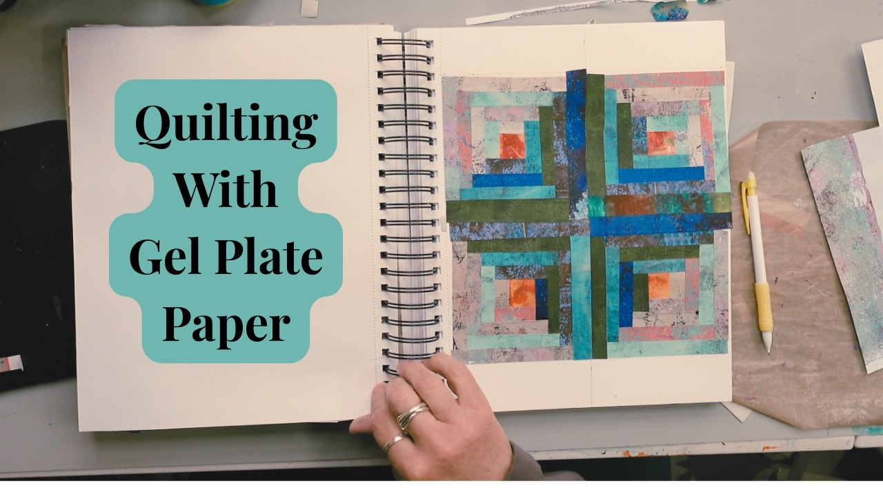 Art Journal Exploration Quilting with Paper