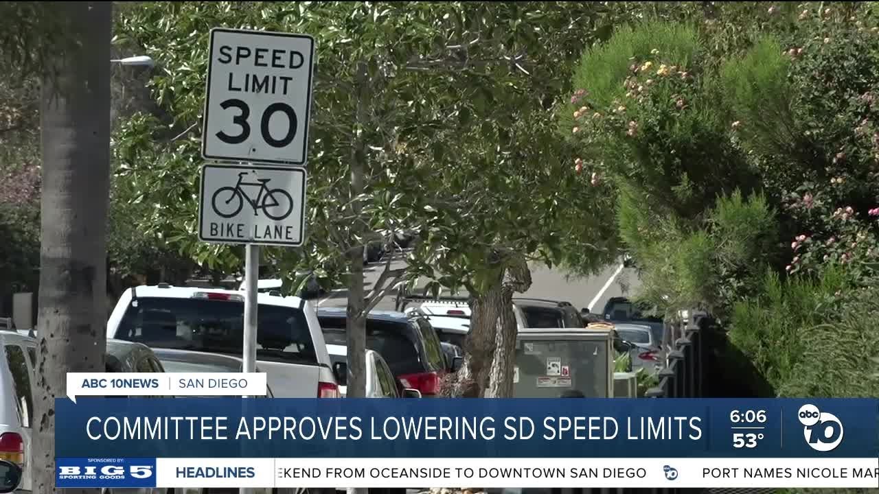 Council committee OKs plan to lower speed limits in certain parts of city