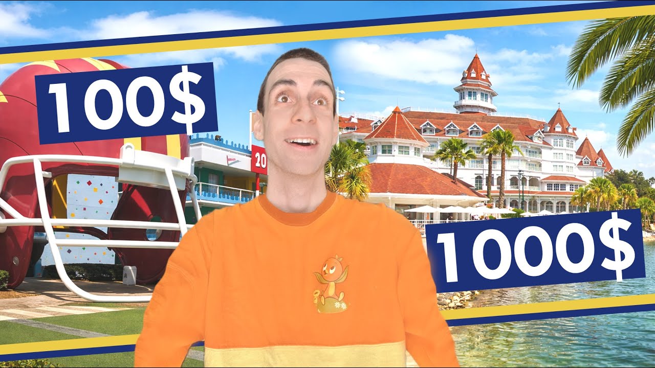 L’hôtel le MOINS cher vs le PLUS cher à Disney World | All-Star vs Grand Floridian Resort