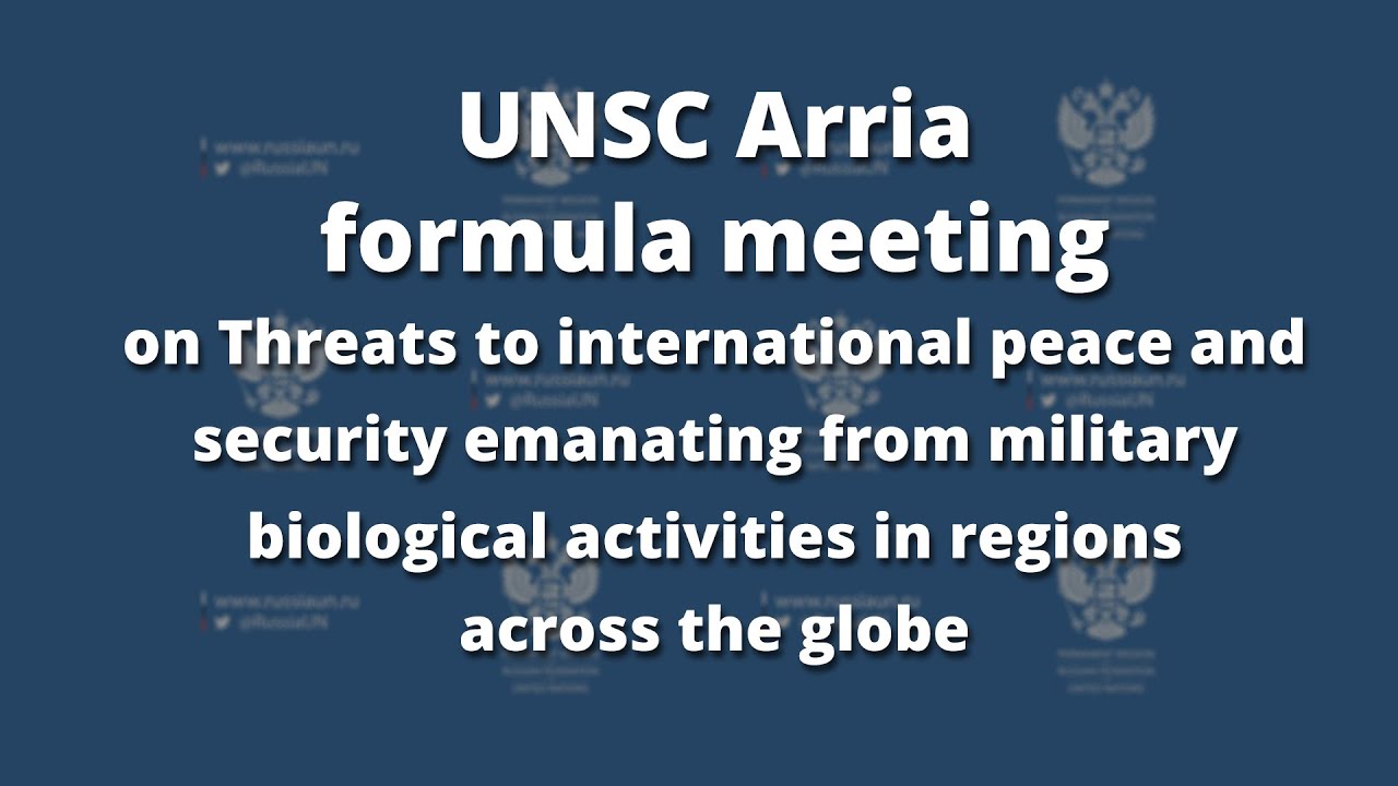 Arria-formula meeting on Threats from military biological activities in regions across the globe