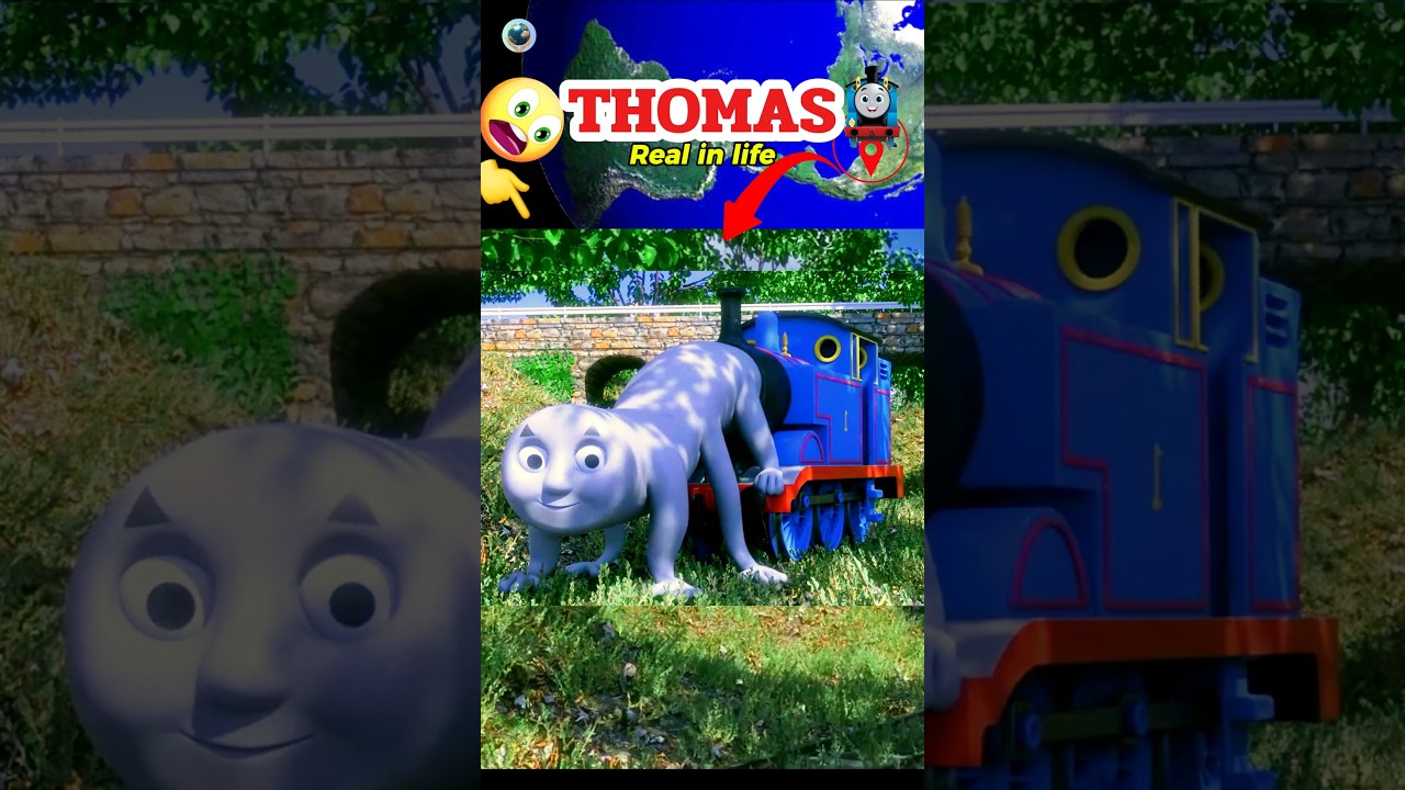 Thomas the train 🚂 spotted on google earth and maps 🌎 #thomasthetrain #choochoocharlesandthomas
