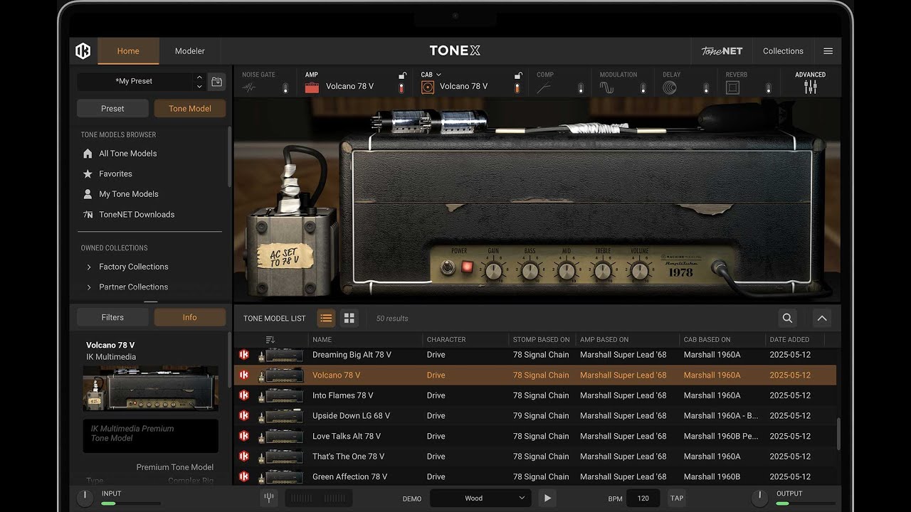 Creation of the IK Multimedia Brown Sound 78 79 Collection