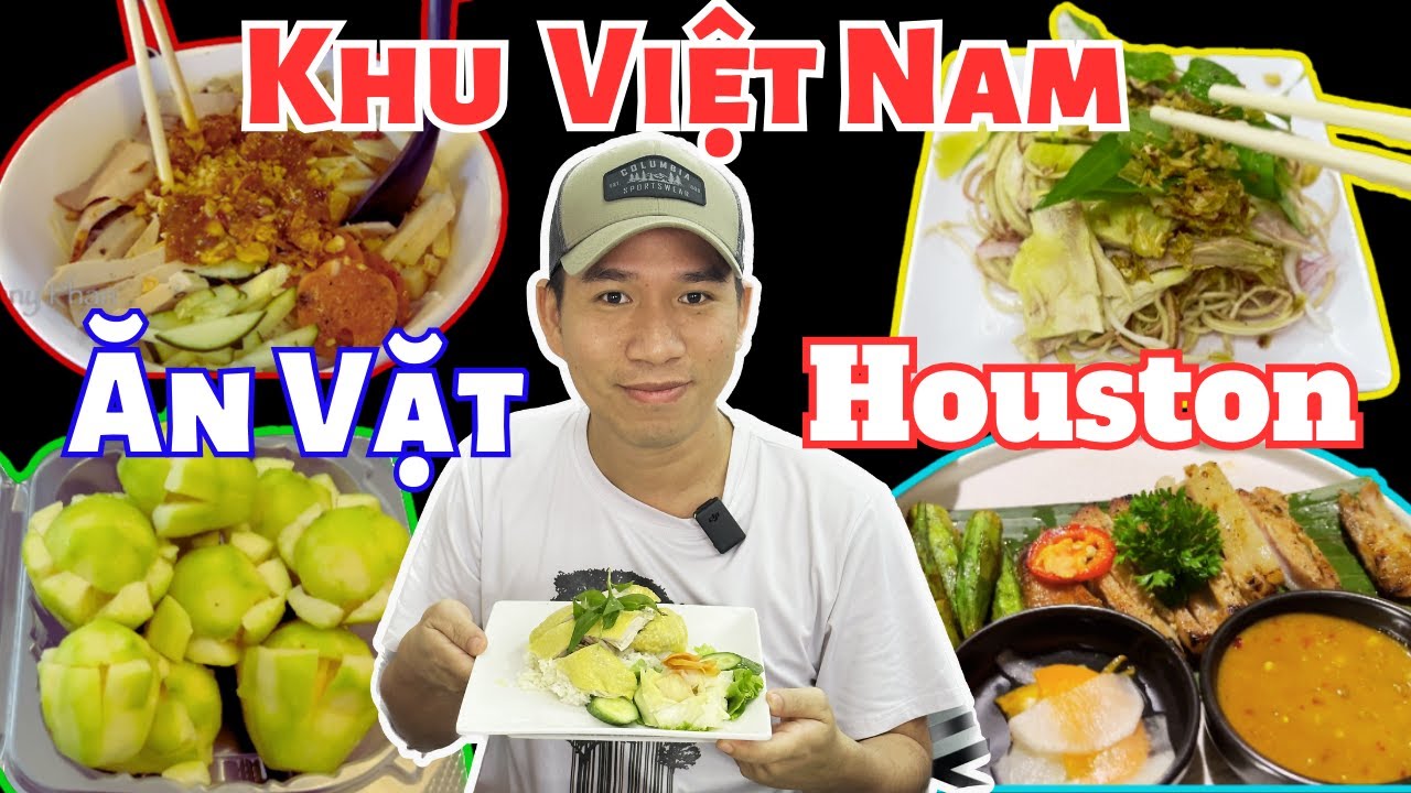 Ăn vặt tại Khu Việt Nam ở Houston Texas| Cơm Gà Houston| Danny Phan