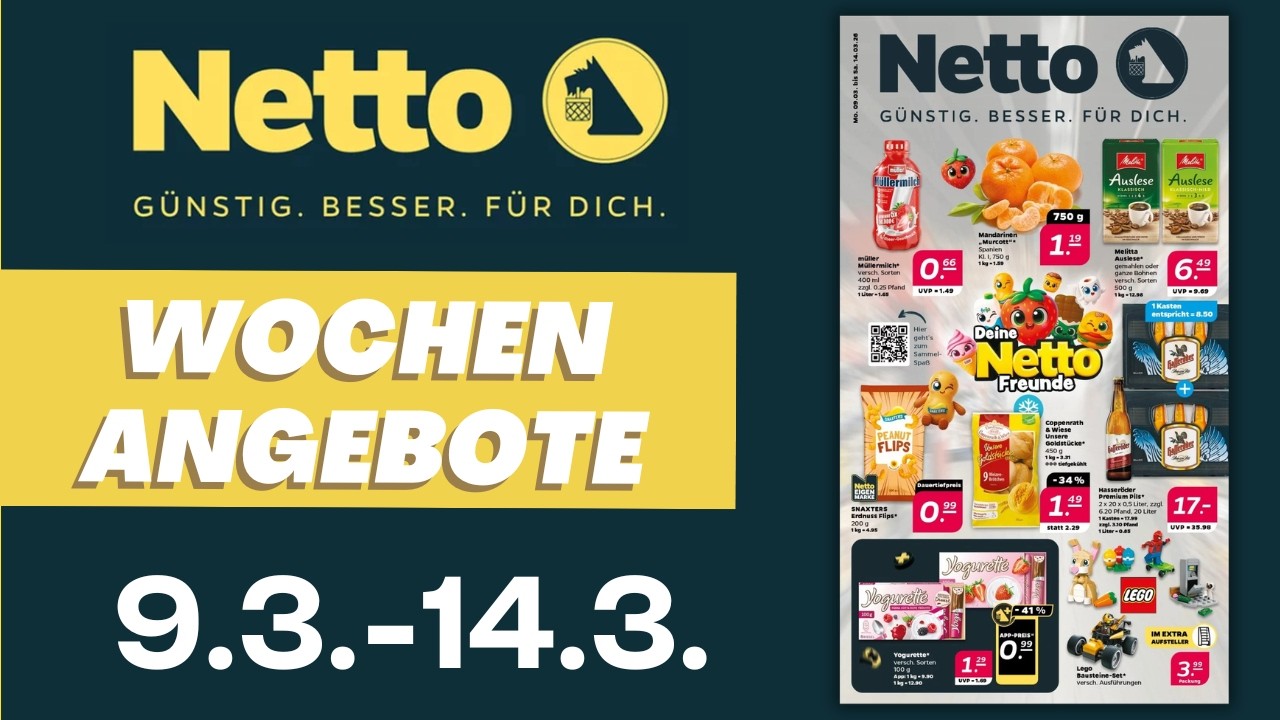 NETTO Angebote der Woche 🛒 Neuer Prospekt ab 9.3.2026 im Überblick  | Prospekt Check #NETTO