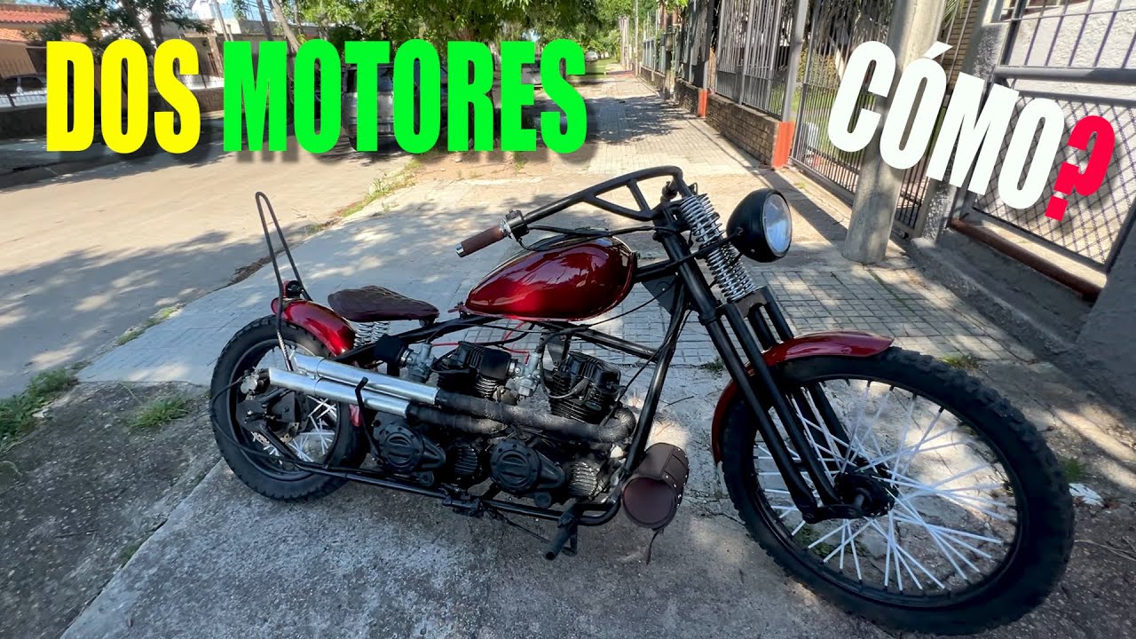 FABRICÓ UNA MOTO CON DOS MOTORES!!!