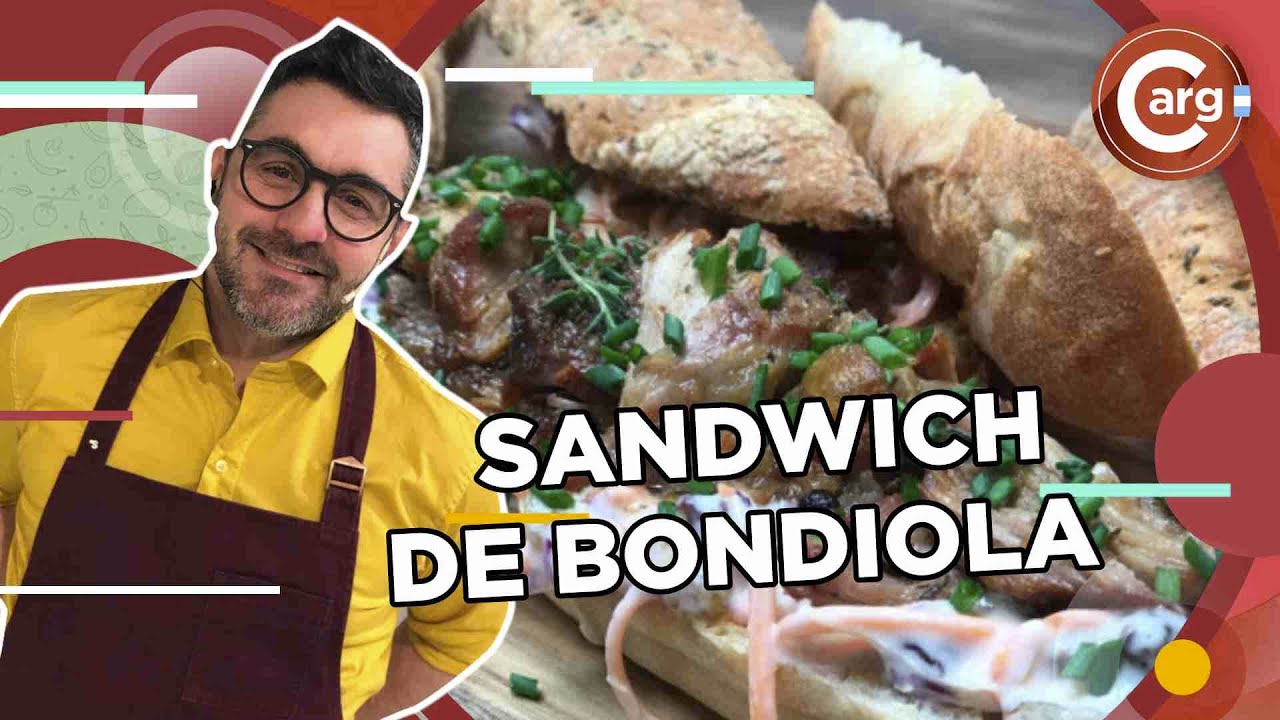 SANDWICH DE BONDIOLA AGRIDULCE CON ENSALADA COLESLAW