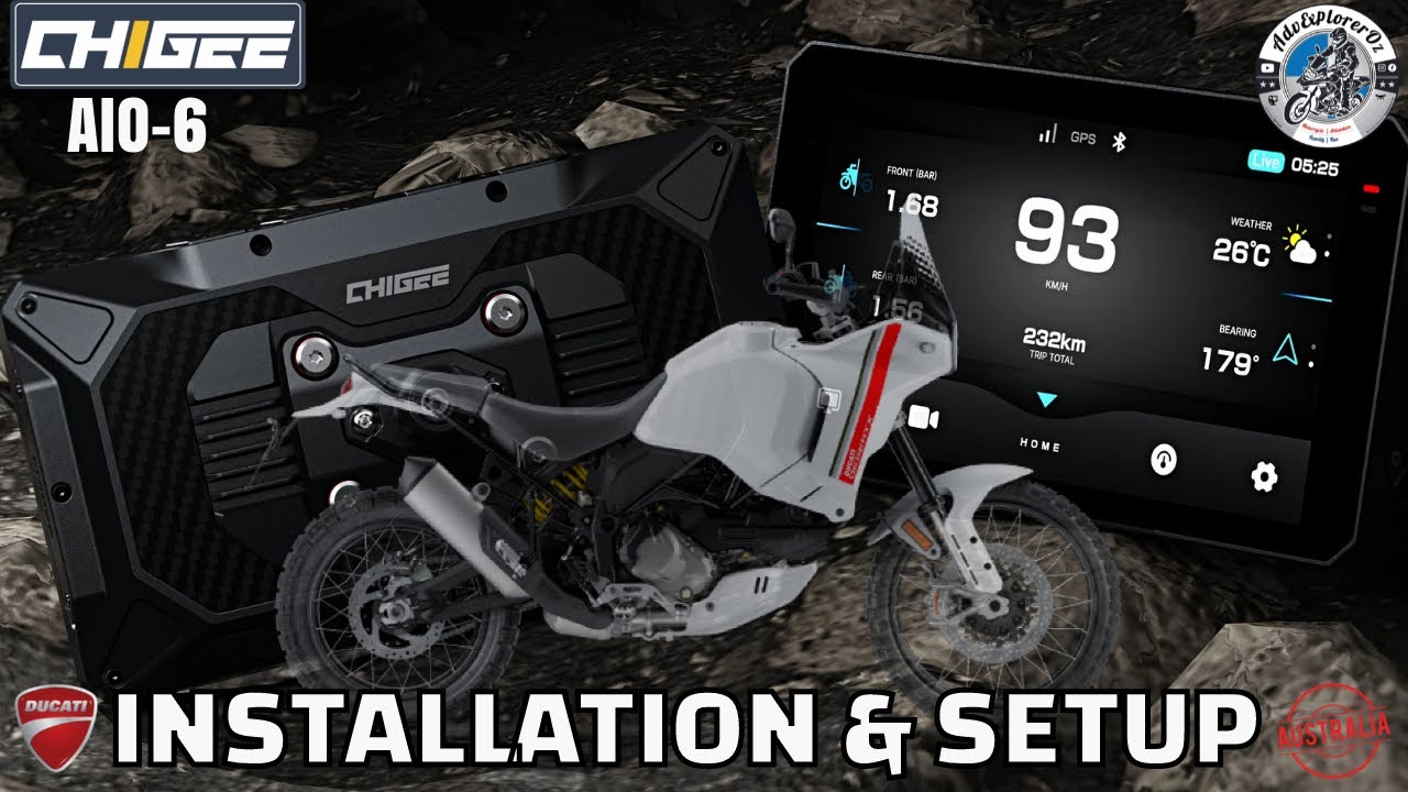 Ducati Desert X Just Got Smarter –CHIGEE AIO-6 Full Install & Setup (TPM, OBD, CG Remote ,AUX Power)