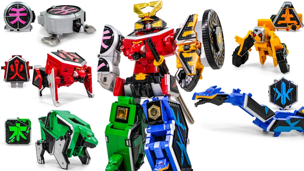 PowerRangers Samurai SamuraiMegaZord SamuraiSentai Shinkenger ShinkenOh Origami Union Transformation