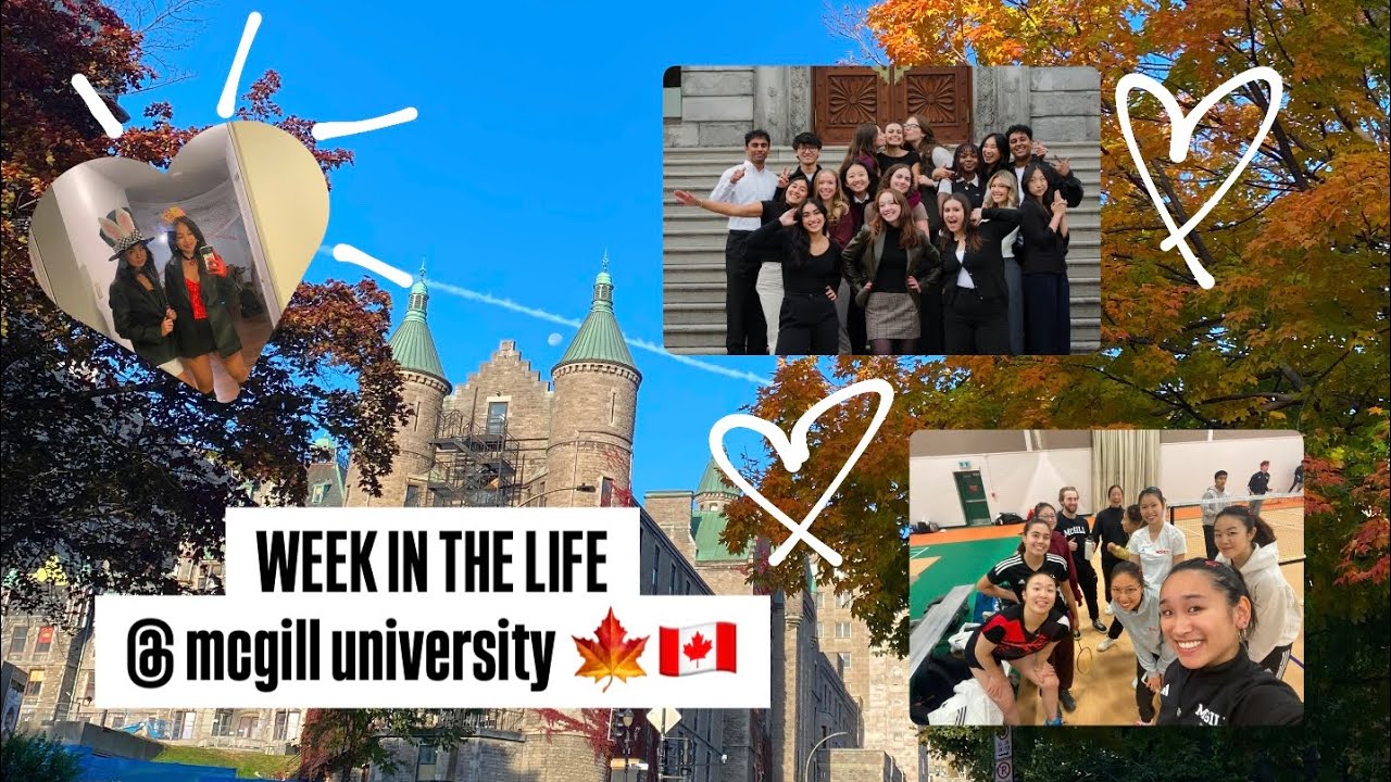 WEEK IN THE LIFE AT MCGILL UNIVERSITY: midterms📖, varsity tournament🏸, halloween parties🎃