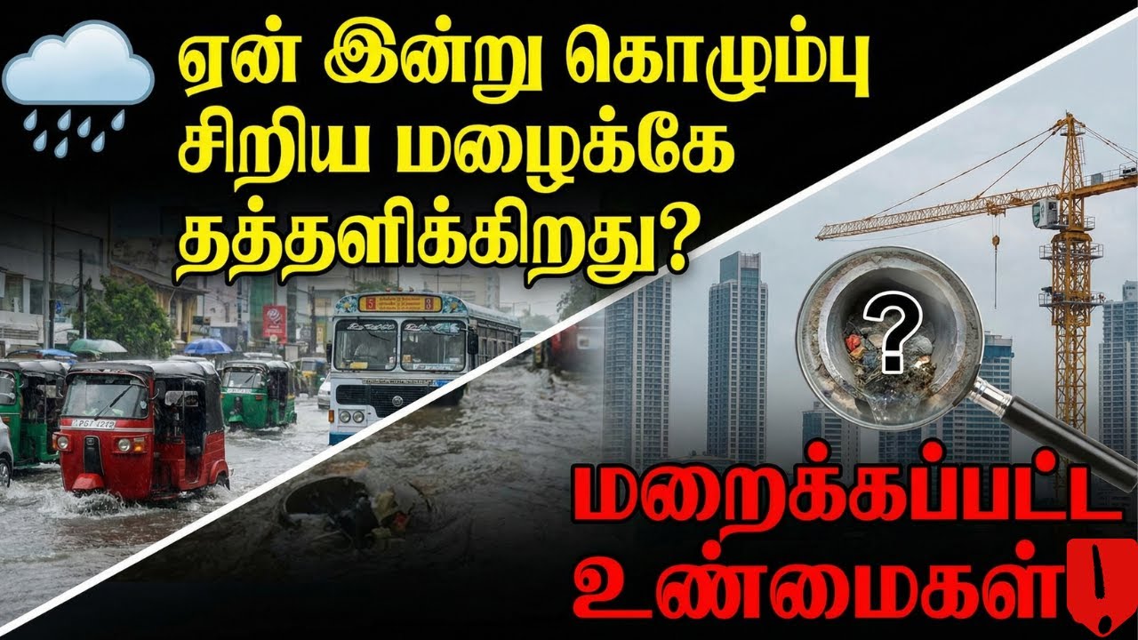 ஏன் இன்று கொழும்பு சிறிய மழைக்கே தத்தளிக்கிறது? மறைக்கப்பட்ட உண்மைகள்!