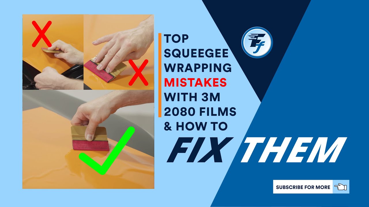 Car Wrapping MISTAKES for Beginners with 3M Wrap Films & How to Fix Them (Squeegee Techniques)