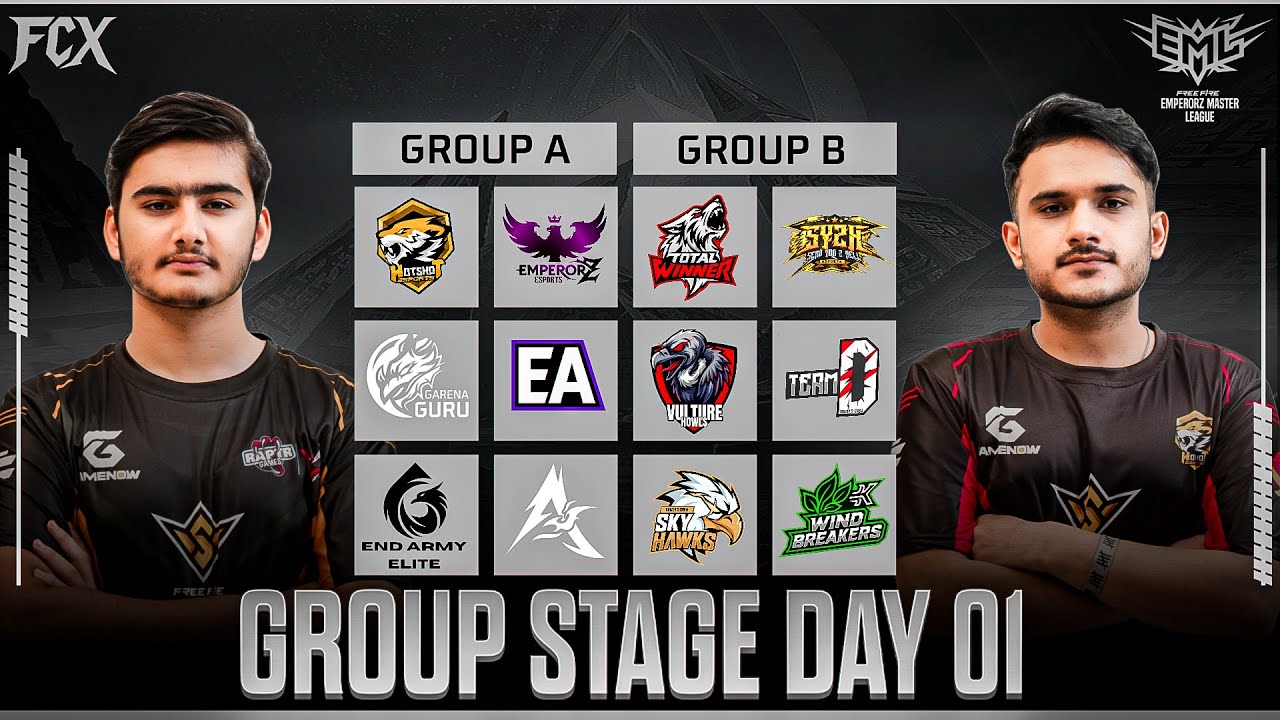 EML EP-01 DAY 1 GROUP A vs B  | CASTER HAMZA FAROOQUI,GHAZII SUUU... POWERED BY FCX ESPORTS..