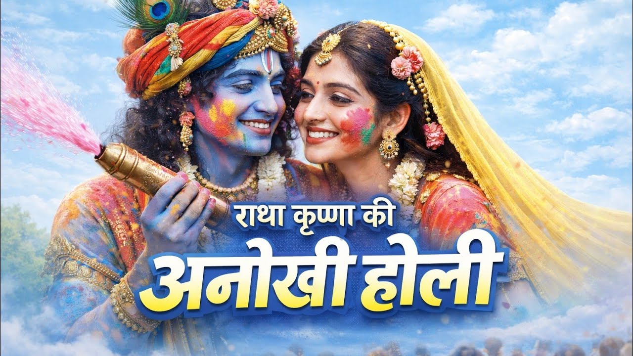 राधा कृष्ण की रंगों भरी होली 🌸 | Vrindavan Holi 2026 | Radha Krishna Holi Special Bhajan