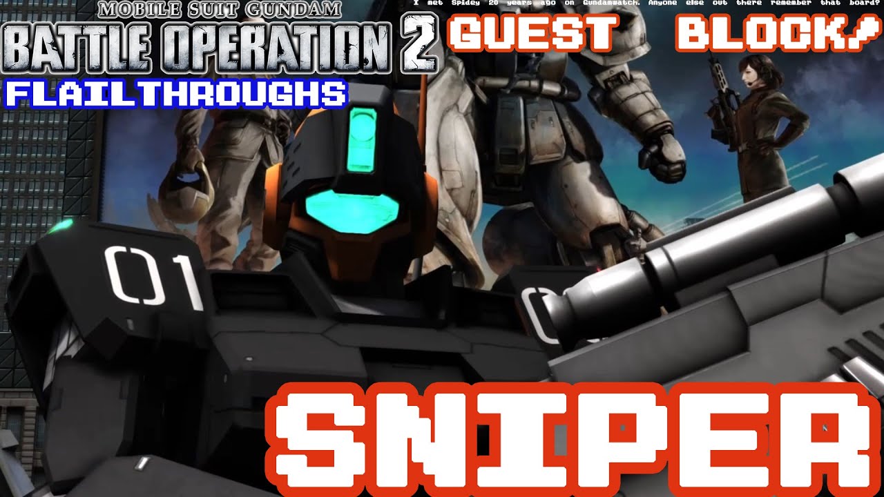 Gundam Battle Operation 2 Guest Block! RGM-79SP GM Sniper II Is The Uncontrollable Sniper