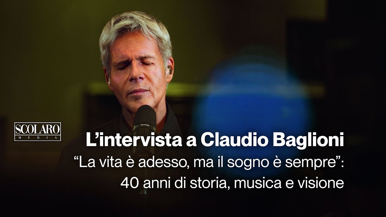 “La vita è adesso, il sogno resta”: 40 anni di musica e storia | SCOLARO Incontra Claudio Baglioni
