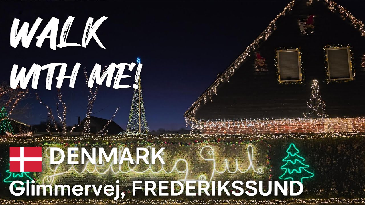 Glimmervej, Frederikssund – Christmas Lights Evening Walk | Walking Tour