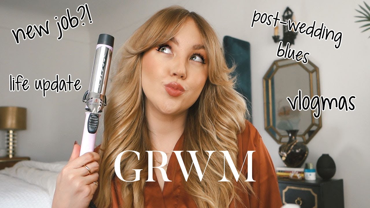 Chatty GRWM: Post-Wedding Blues, New Job, Vodana Glam Wave Curling Iron | Violet 32MM Review
