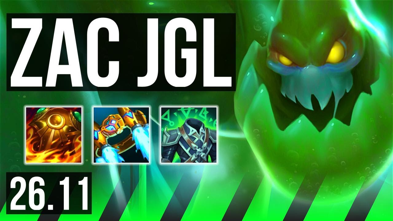 ZAC vs MASTER YI (JGL) | Good KDA: 10/1/21 | TR Challenger | 26.11