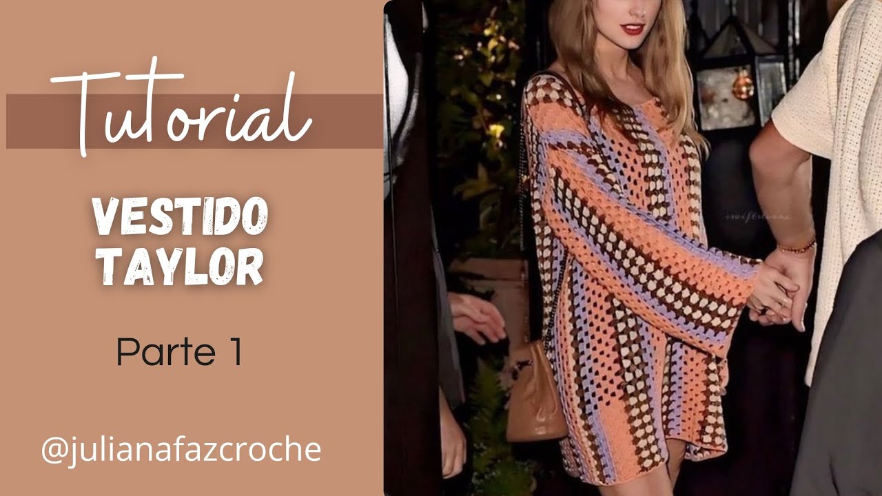 Tutorial  - Vestido Taylor Swift de crochê (parte1) - Passo a Passo