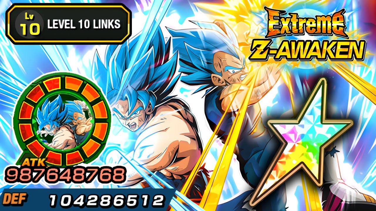100% EZA TEQ LR GOD GOKU & GOD VEGETA LEVEL 10 LINKS!!!!!!!!!!! Dragon Ball Z Dokkan Battle
