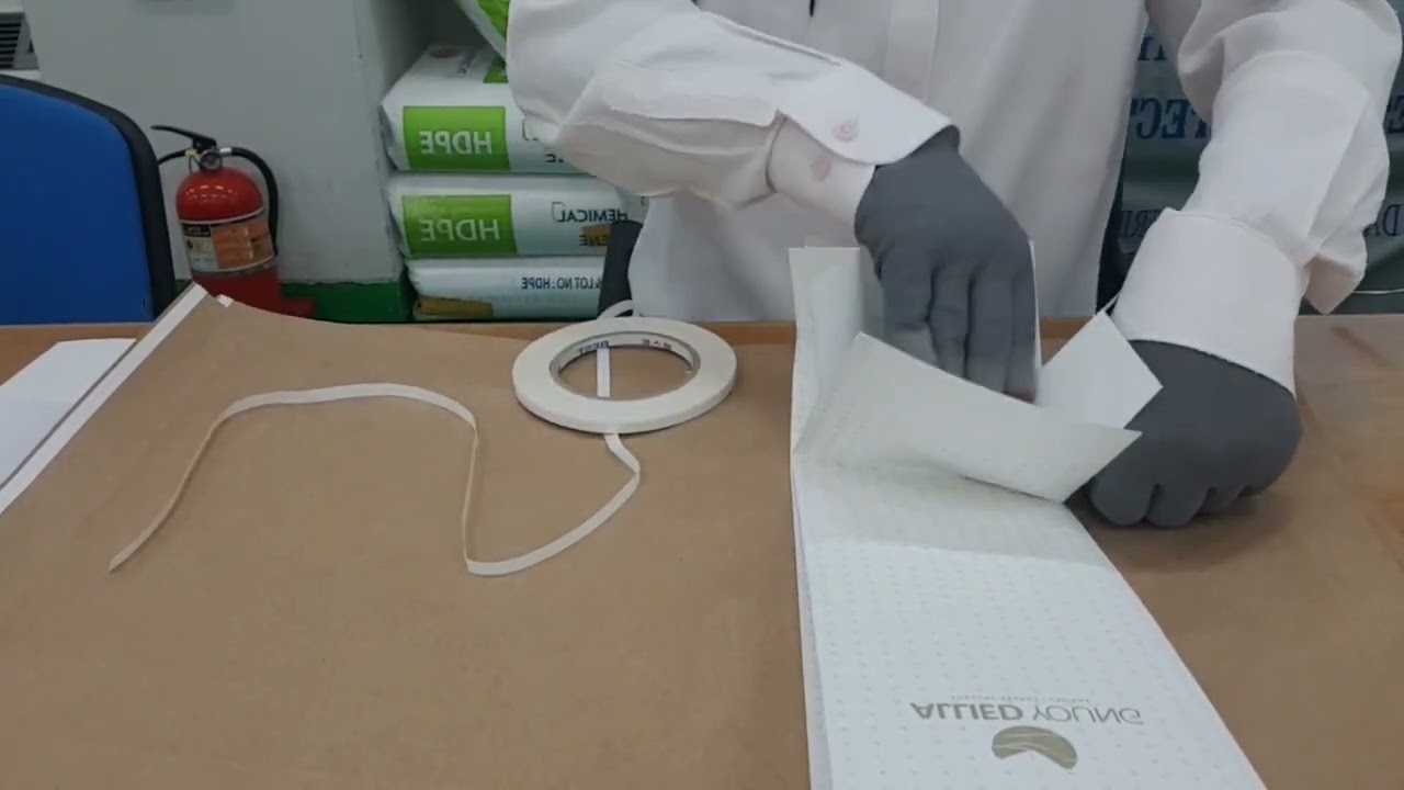 쇼핑백 다량 생산.