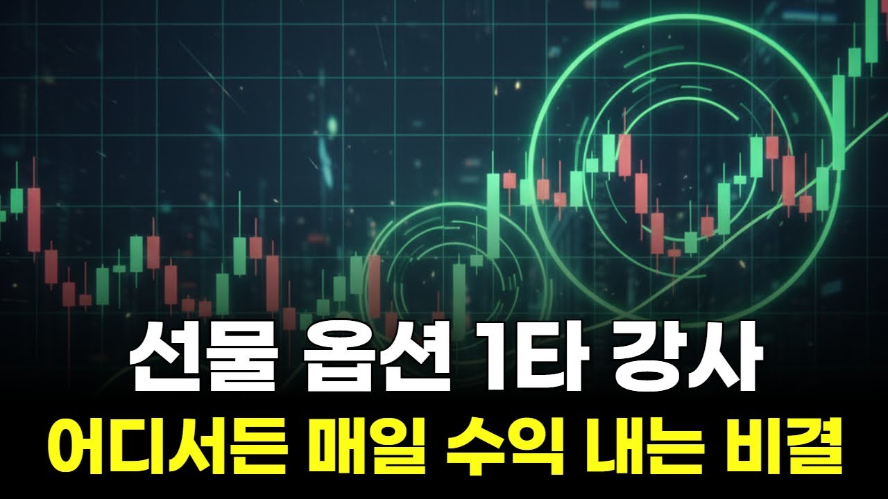 선물 옵션 1타 강사! 어디서든 매일 수익 내는 비결
