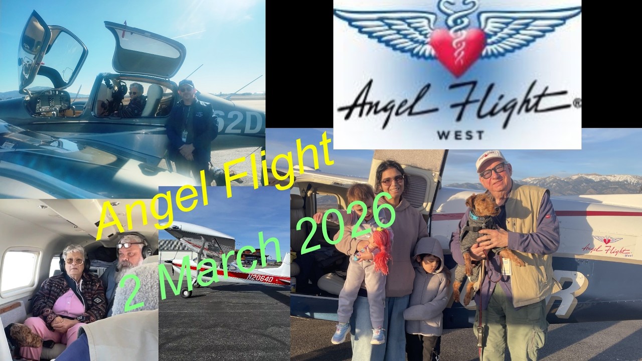 Angel Flight 2 missions Hamilton MT to Seattle WA and Portland to Bozeman--added background music