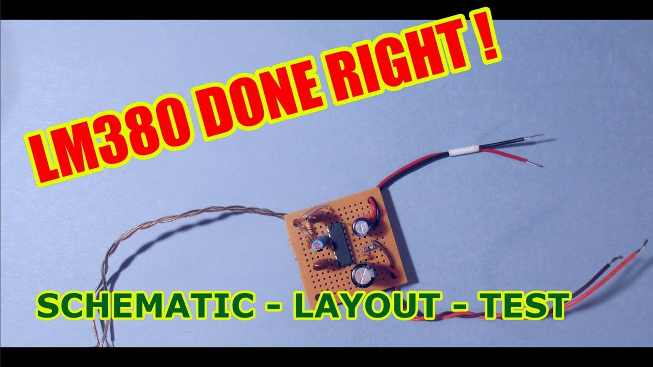 Build the BEST LM380 audio amplifier
