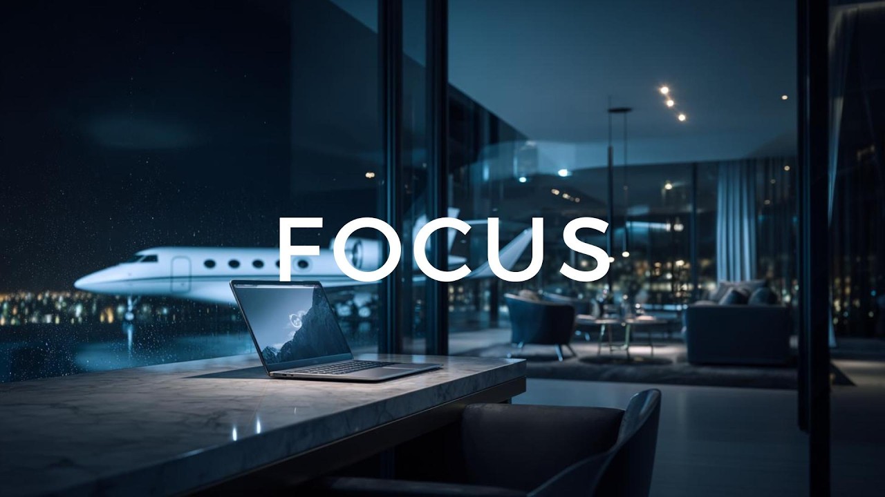 Deep Focus for High Performers 🎧 Luxury Penthouse Ambience | Work, Study, Concentration