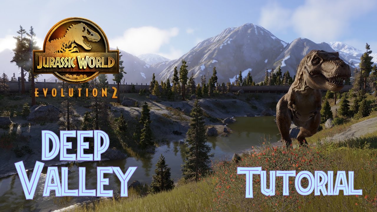 How to Build a Deep Valley in Jurassic World Evolution 2 - JWE2 Enclosure Tutorial